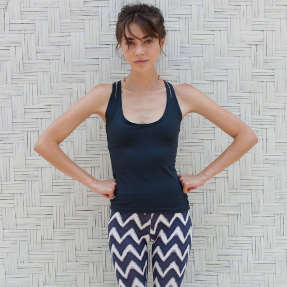WE-AR Yoga Tank Top Navy Blue